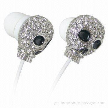 Retractable Earphones with 3.5mm Stereo Plug and 100dB Sensitivity, Available in Various Colors